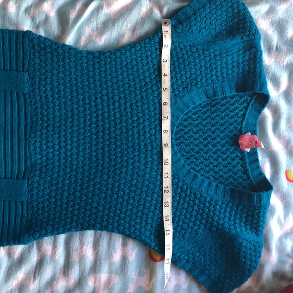 Turquoise sweater dress- size Medium - Picture 5 of 7